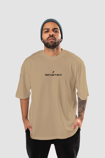 JUST CAN'T DO IT URBAN FIT OVERSIZED T-SHIRT