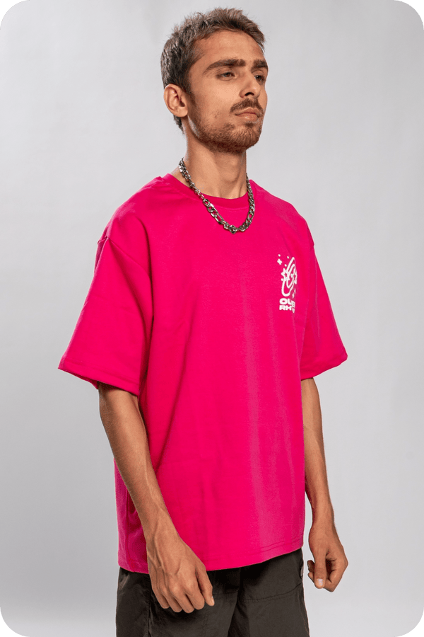 Outer Rhythm Oversized Tshirt Pink